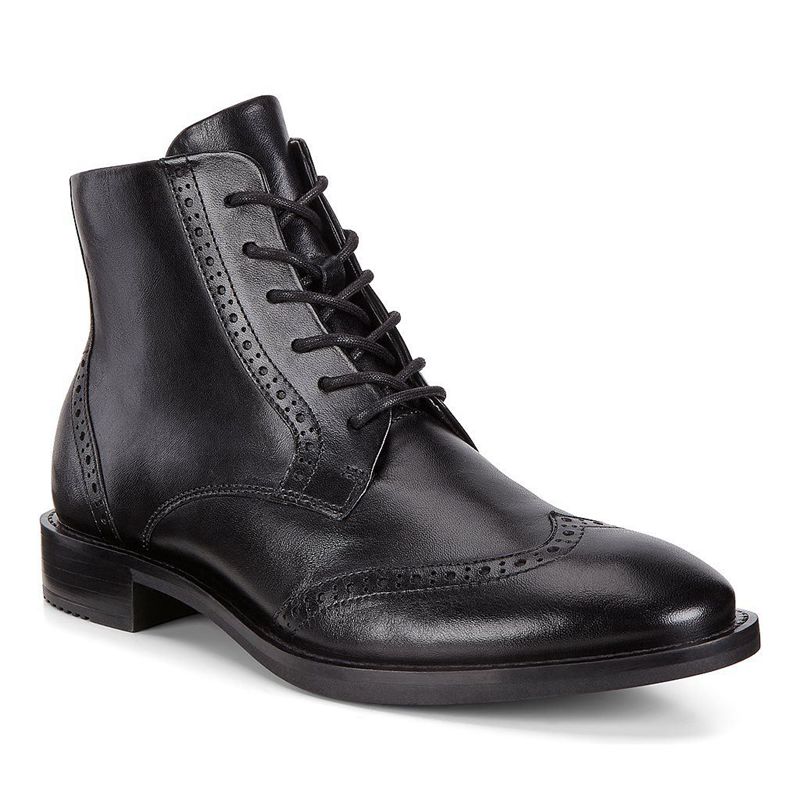 Women Boots Ecco Sartorelle 25 Tailored - Derby Boots Black - India ZXHKGL835